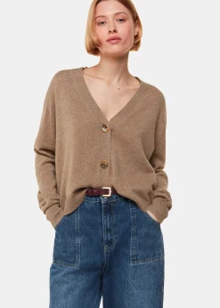 Oatmeal Cashmere Cardigan