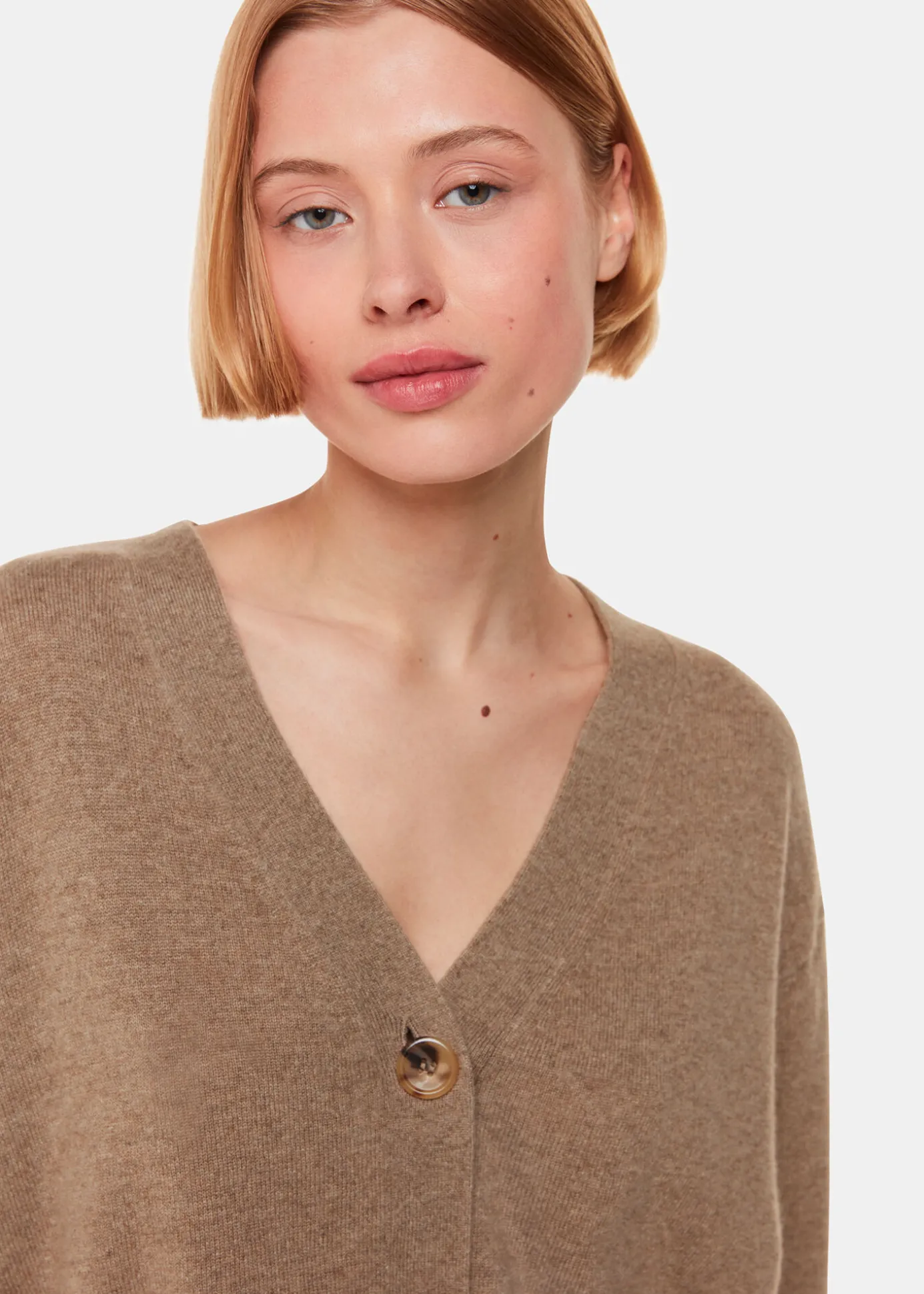 Oatmeal Cashmere Cardigan