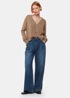 Oatmeal Cashmere Cardigan