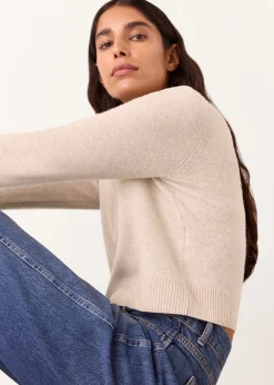 Oatmeal Wool Cropped Sweater