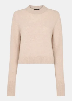 Oatmeal Wool Cropped Sweater