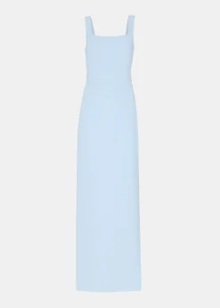 Pale Blue Mila Square Neck Maxi Dress