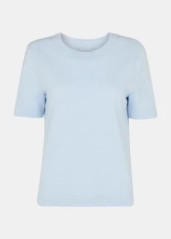 Pale Blue Rosa Double Trim T-Shirt