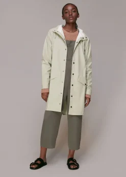 Pale Grey Rains Long Jacket