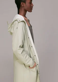 Pale Grey Rains Long Jacket