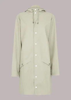 Pale Grey Rains Long Jacket