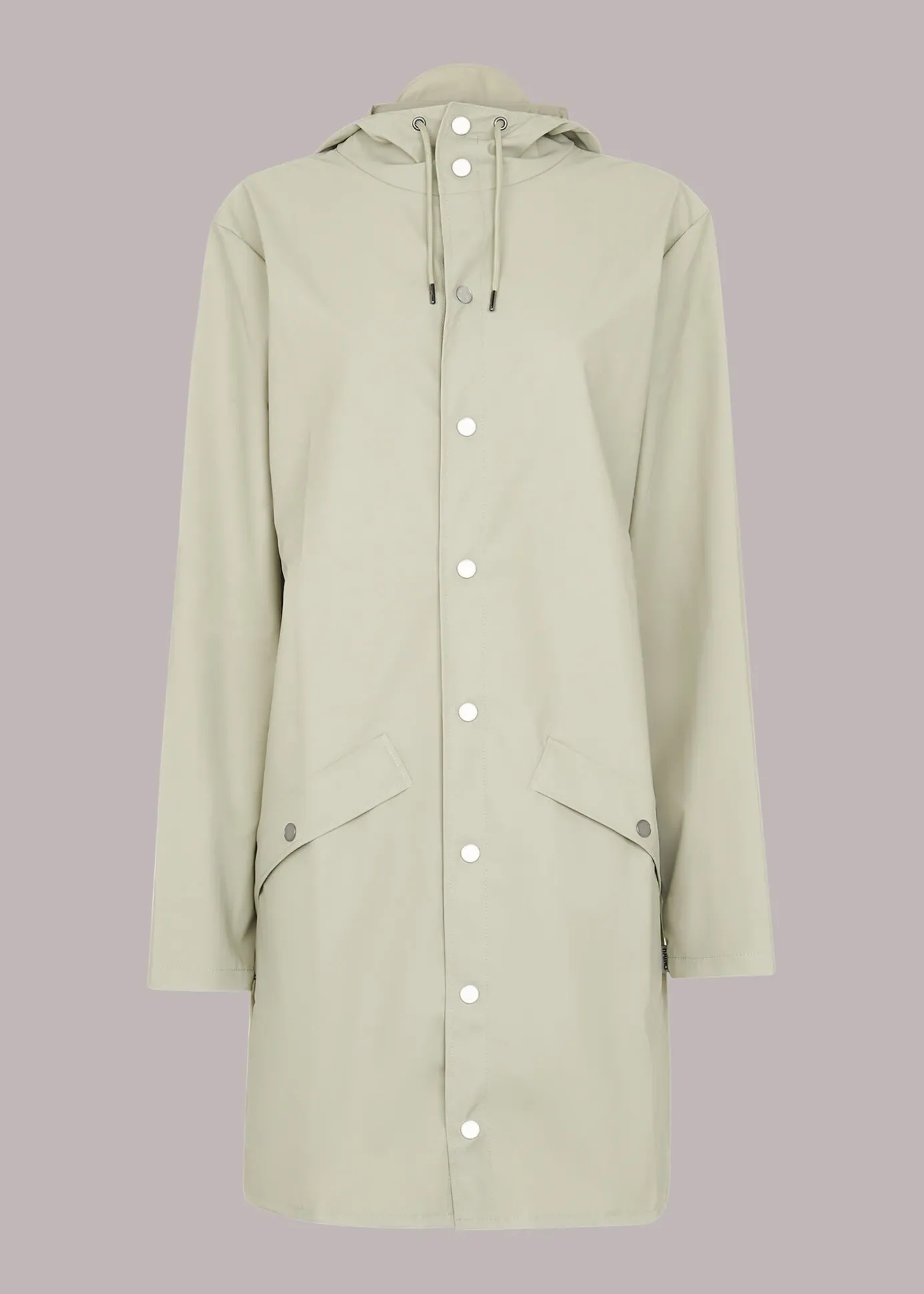 Pale Grey Rains Long Jacket