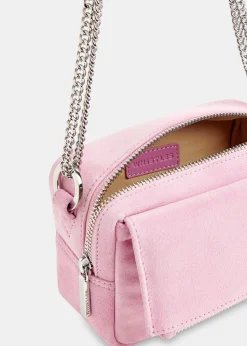 Pale Pink Bibi Suede Mini Bag