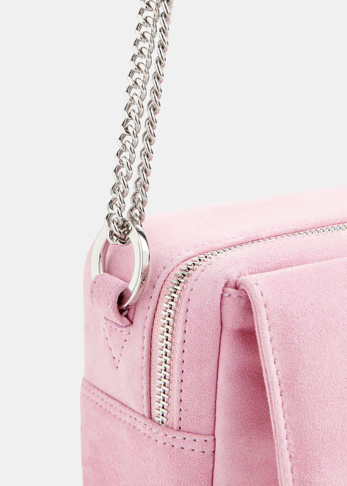 Pale Pink Bibi Suede Mini Bag