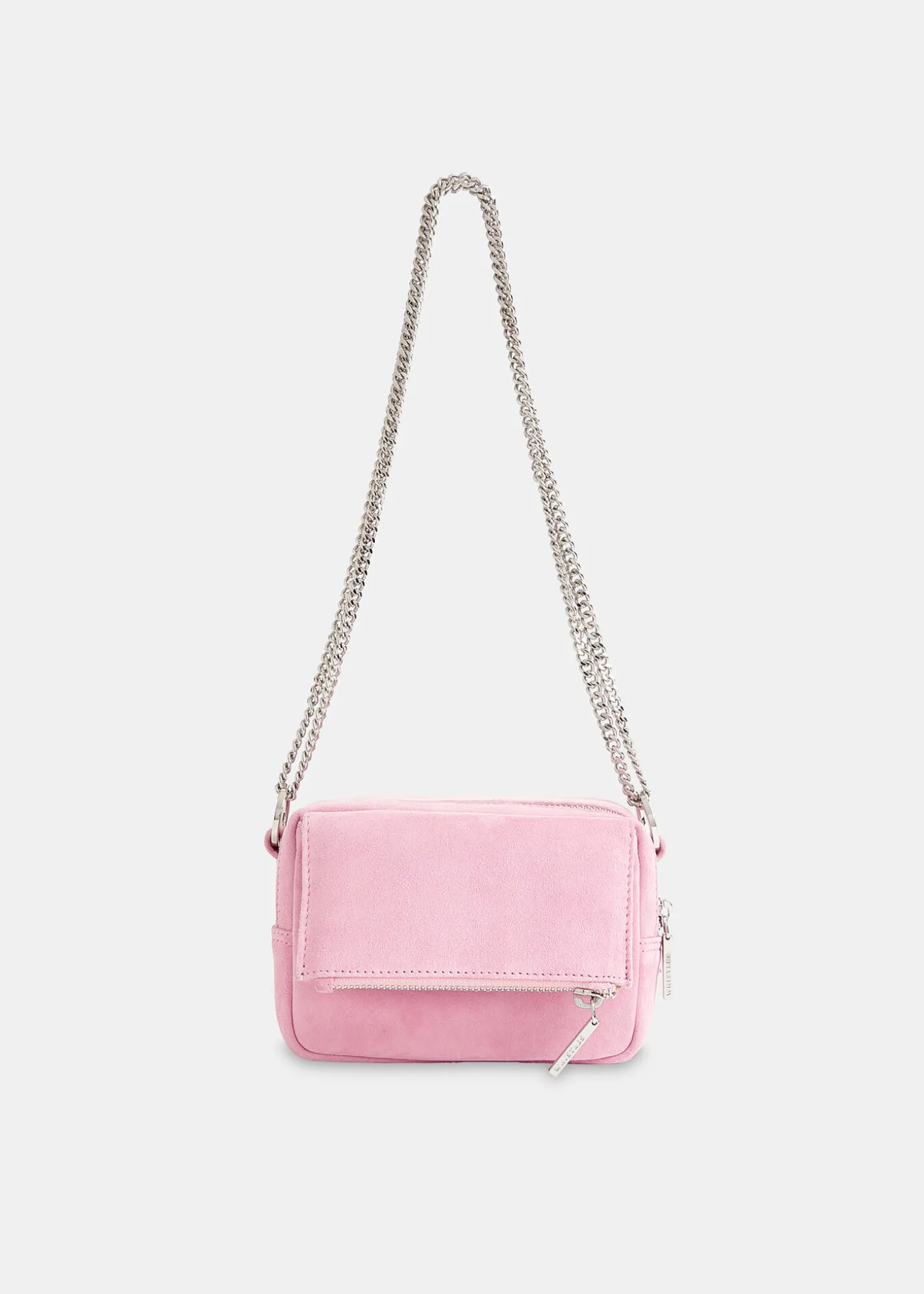Pale Pink Bibi Suede Mini Bag