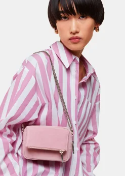 Pale Pink Bibi Suede Mini Bag