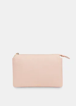 Pale Pink Elita Double Pouch Clutch