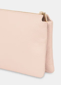 Pale Pink Elita Double Pouch Clutch