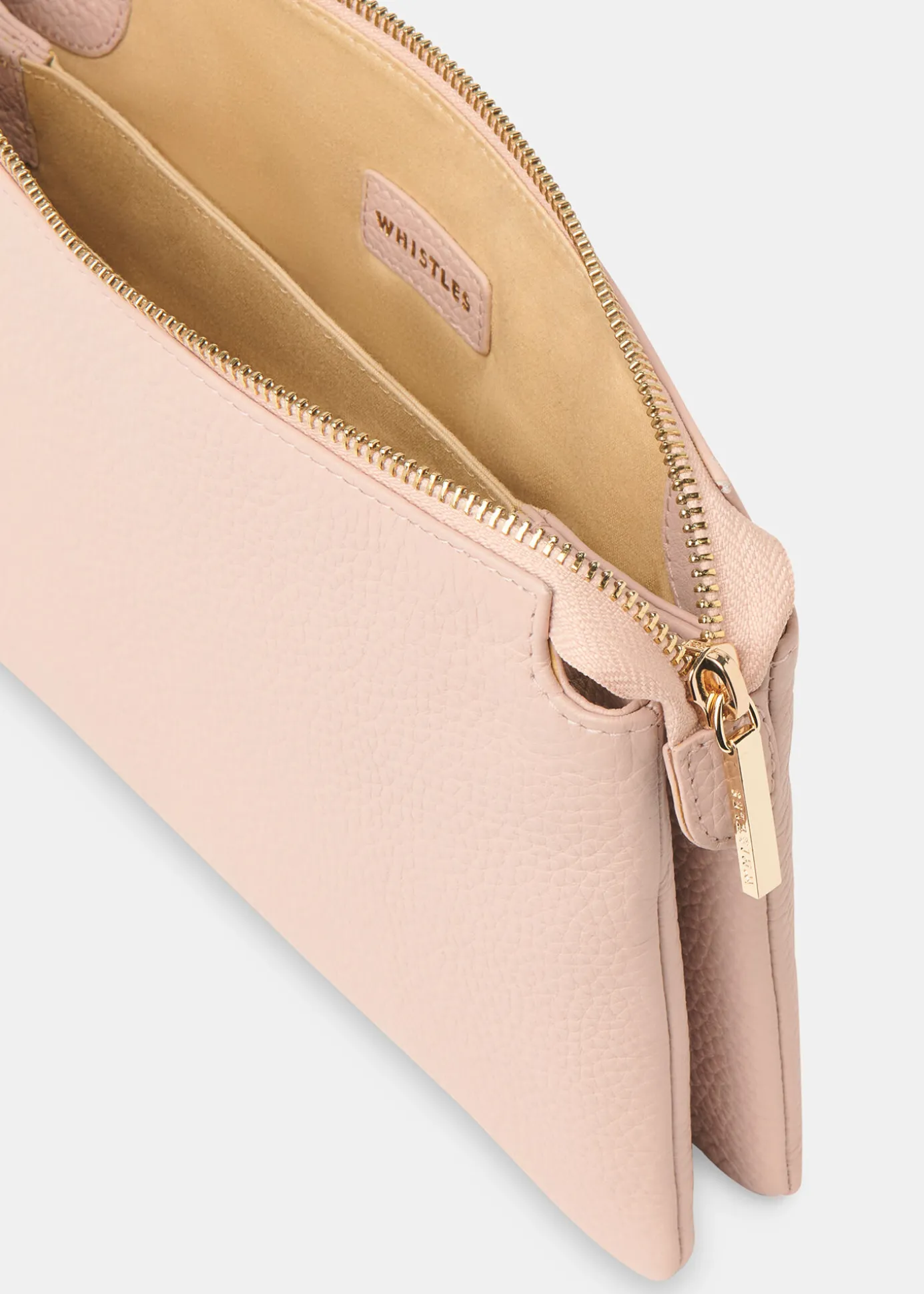 Pale Pink Elita Double Pouch Clutch