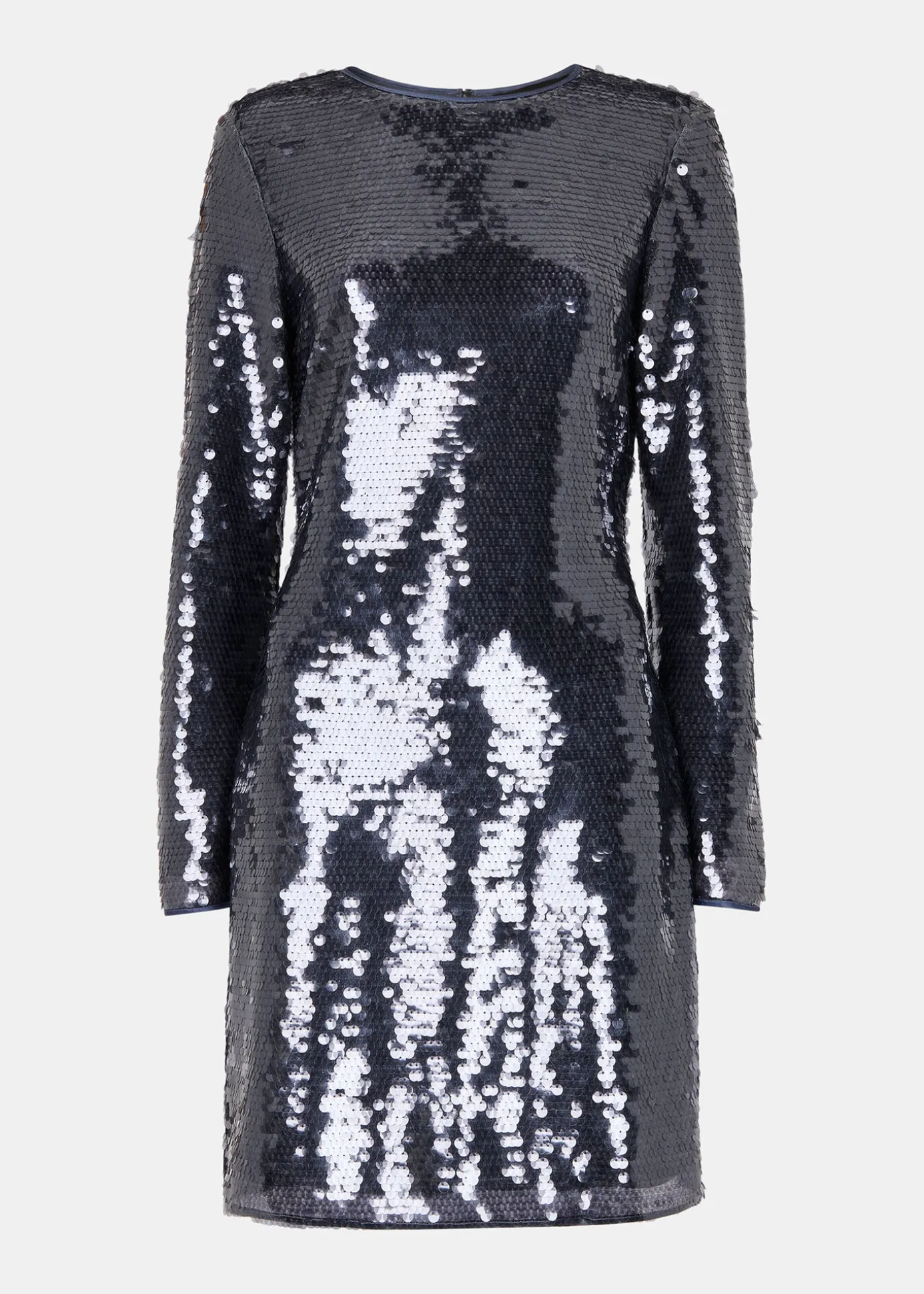 Pewter Sequin Mini Dress