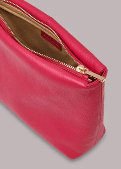 Pink Avah Zip Top Clutch