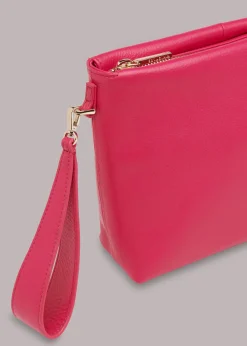 Pink Avah Zip Top Clutch