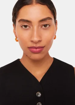 Pink Double Enamel Earring