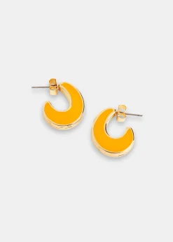 Pink Double Enamel Earring