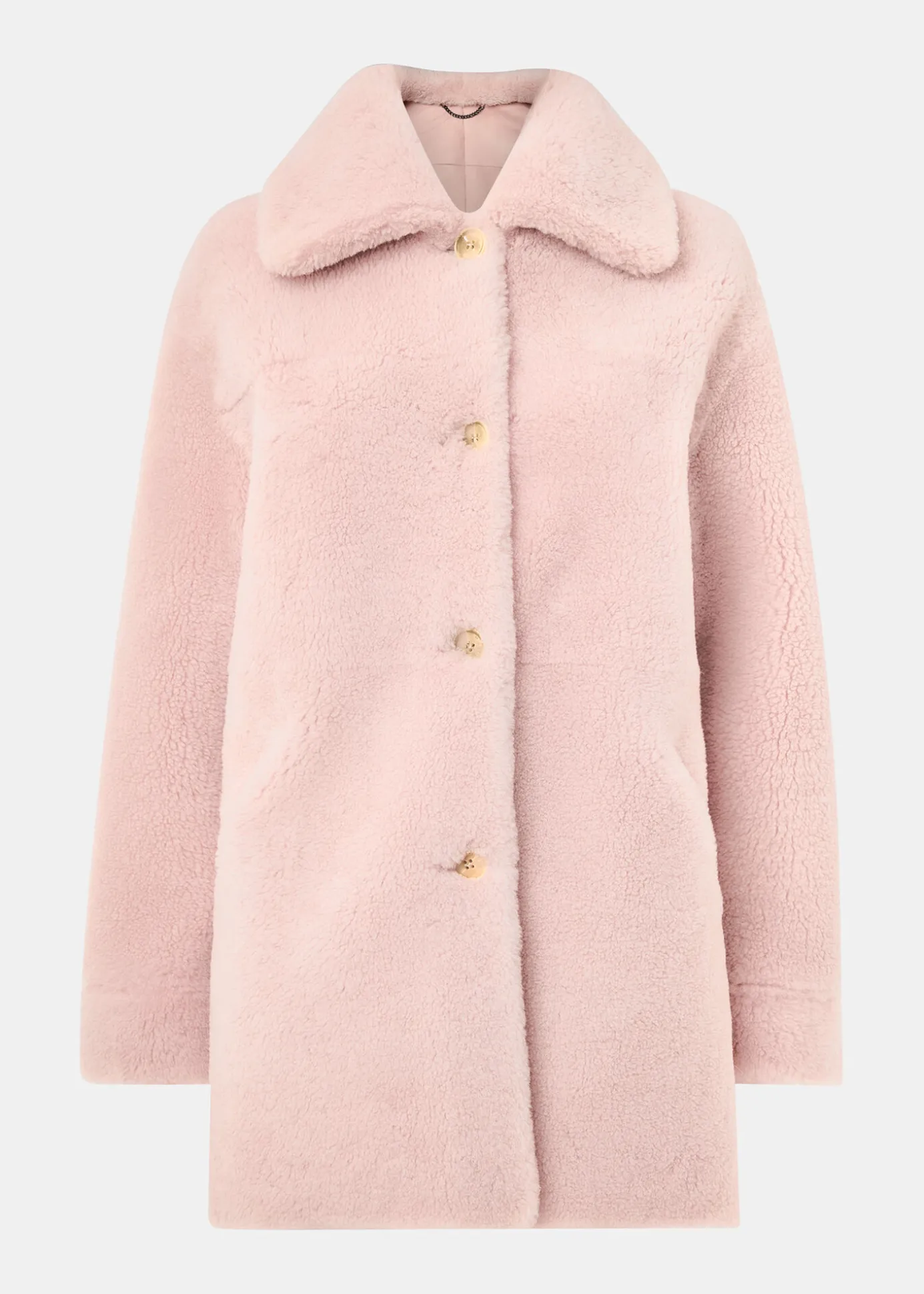 Pink Mia Shearling Coat