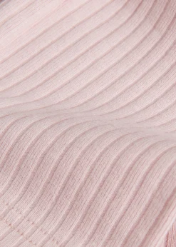 Pink Ribbed Leggings