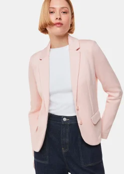Pink Slim Jersey Jacket