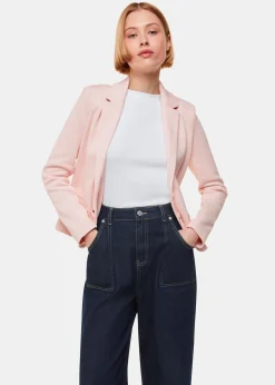 Pink Slim Jersey Jacket
