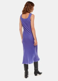 Purple Hai Velvet Sienna Dress