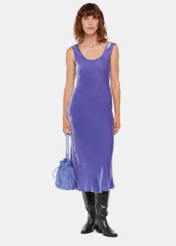 Purple Hai Velvet Sienna Dress