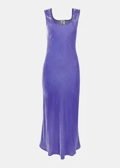 Purple Hai Velvet Sienna Dress