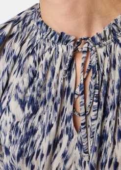 Purple Paige Ripple Leopard Blouse