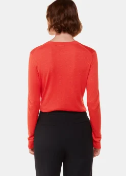 Red Annie Sparkle Crew Neck