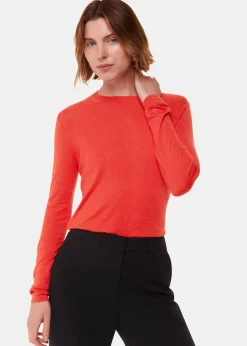 Red Annie Sparkle Crew Neck