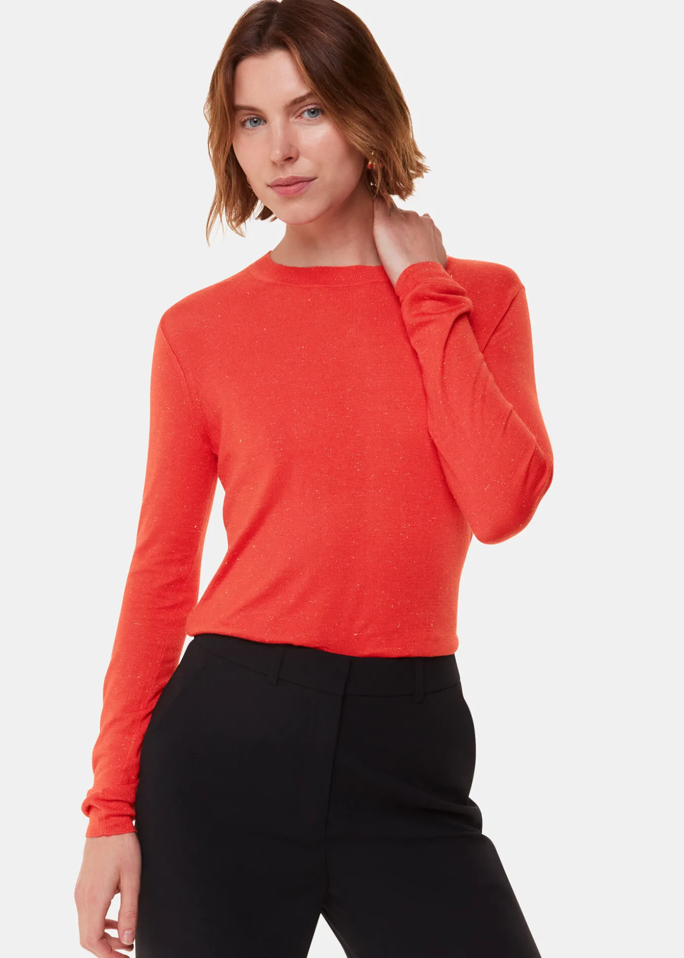 Red Annie Sparkle Crew Neck