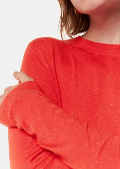 Red Annie Sparkle Crew Neck