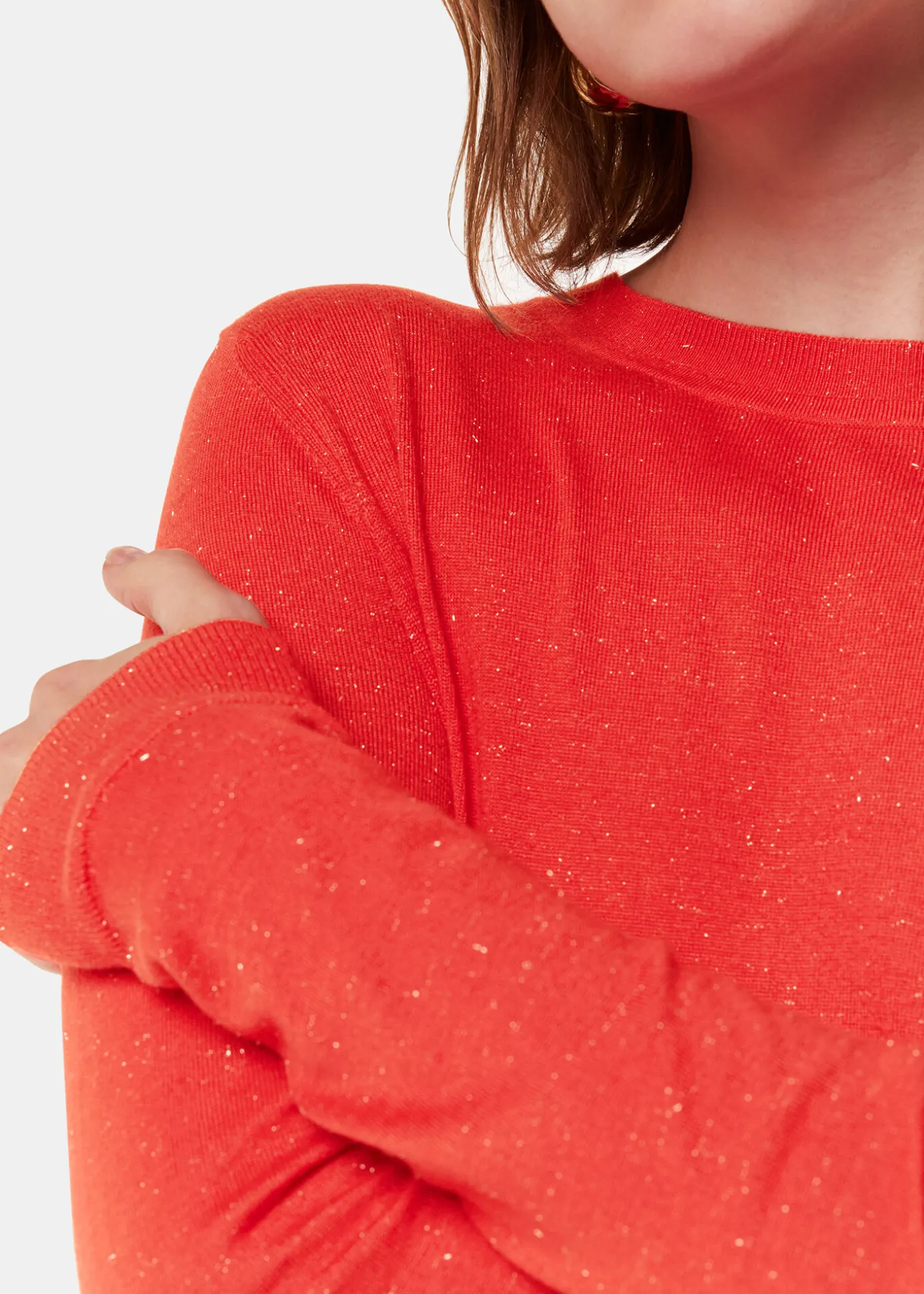 Red Annie Sparkle Crew Neck