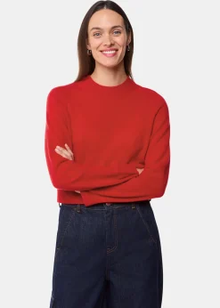 Red Cashmere Crop Crew