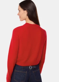 Red Cashmere Crop Crew