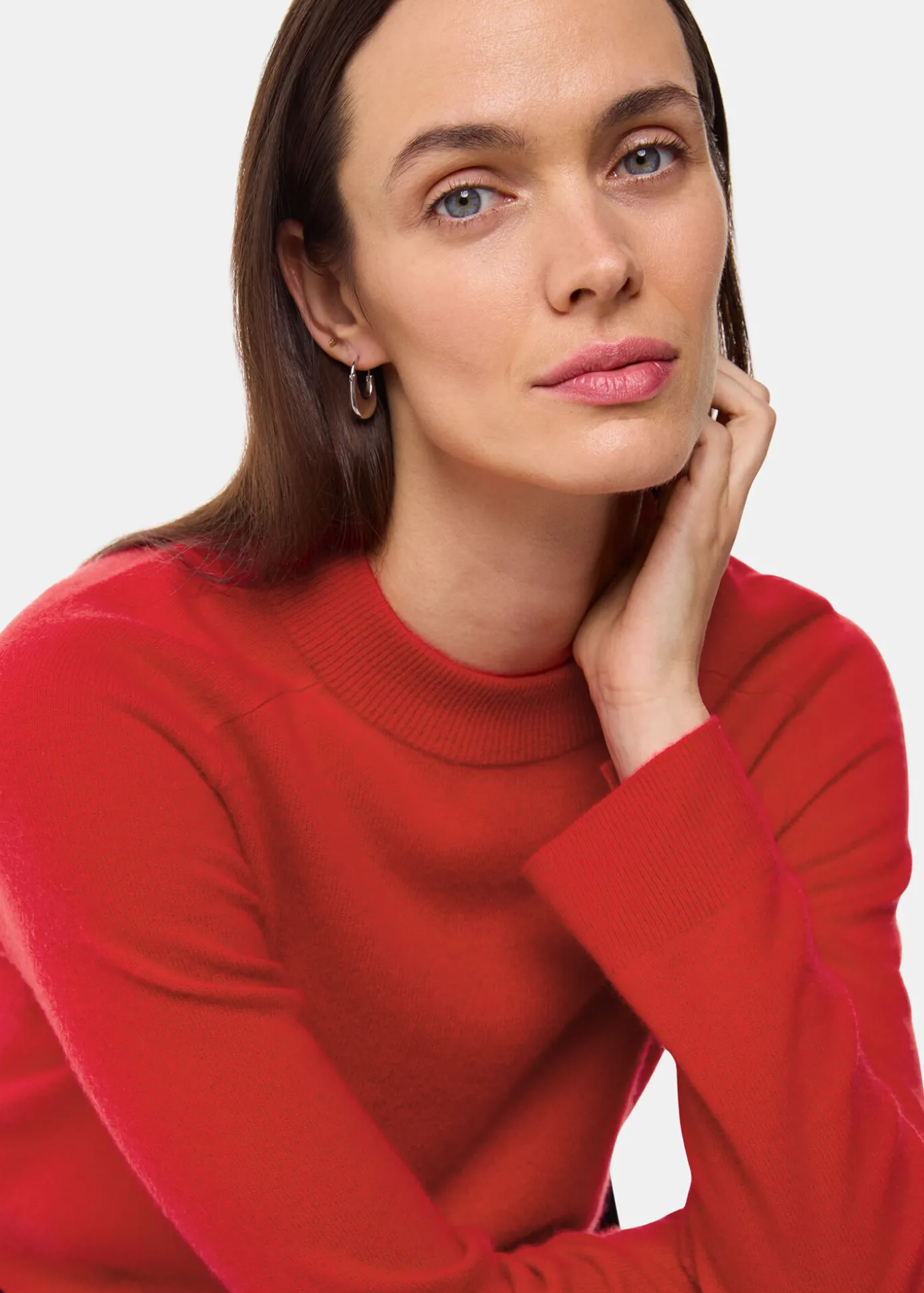 Red Cashmere Crop Crew