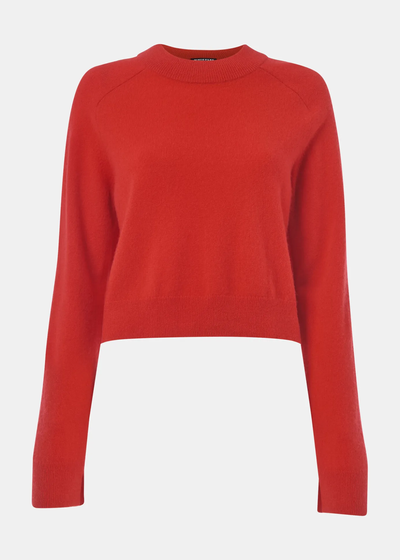 Red Cashmere Crop Crew