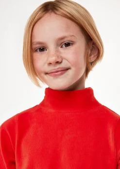 Red Corduroy Jersey Dress