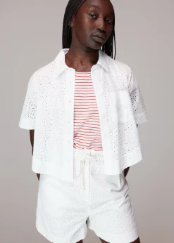 Red Cotton Frill Stripe T Shirt