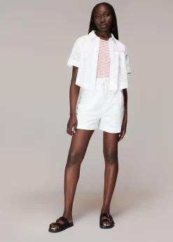 Red Cotton Frill Stripe T Shirt