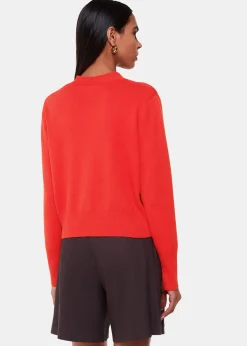 Red Leah Pocket Detail Cardigan