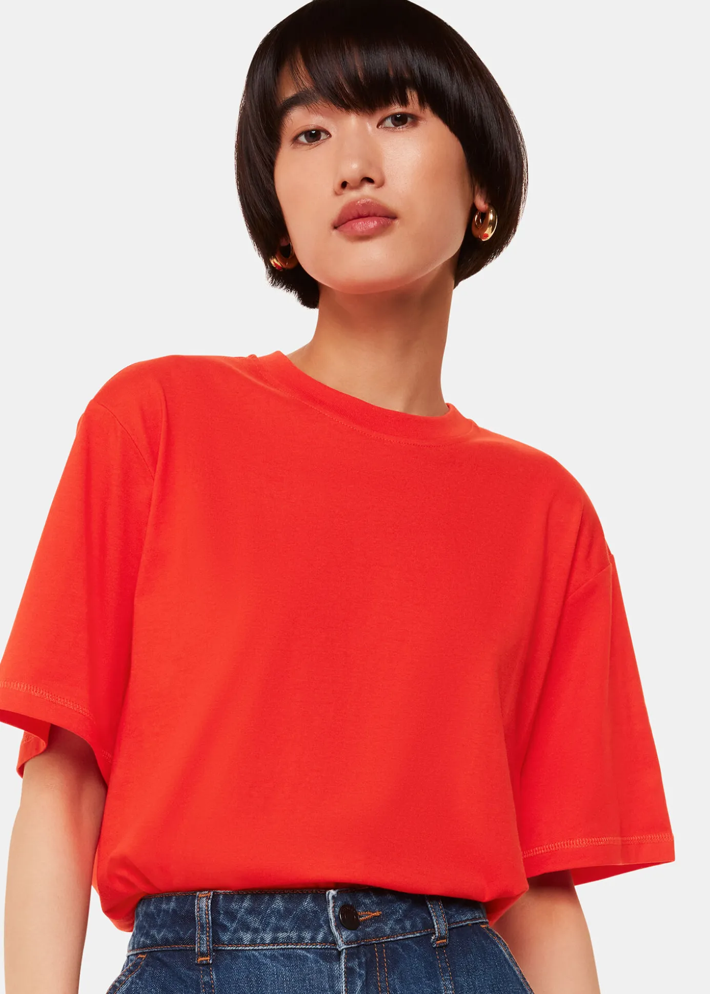 Red Relaxed Tee