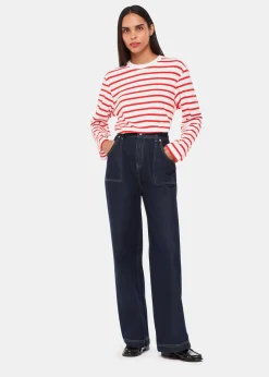 Red Stripe Cotton Top