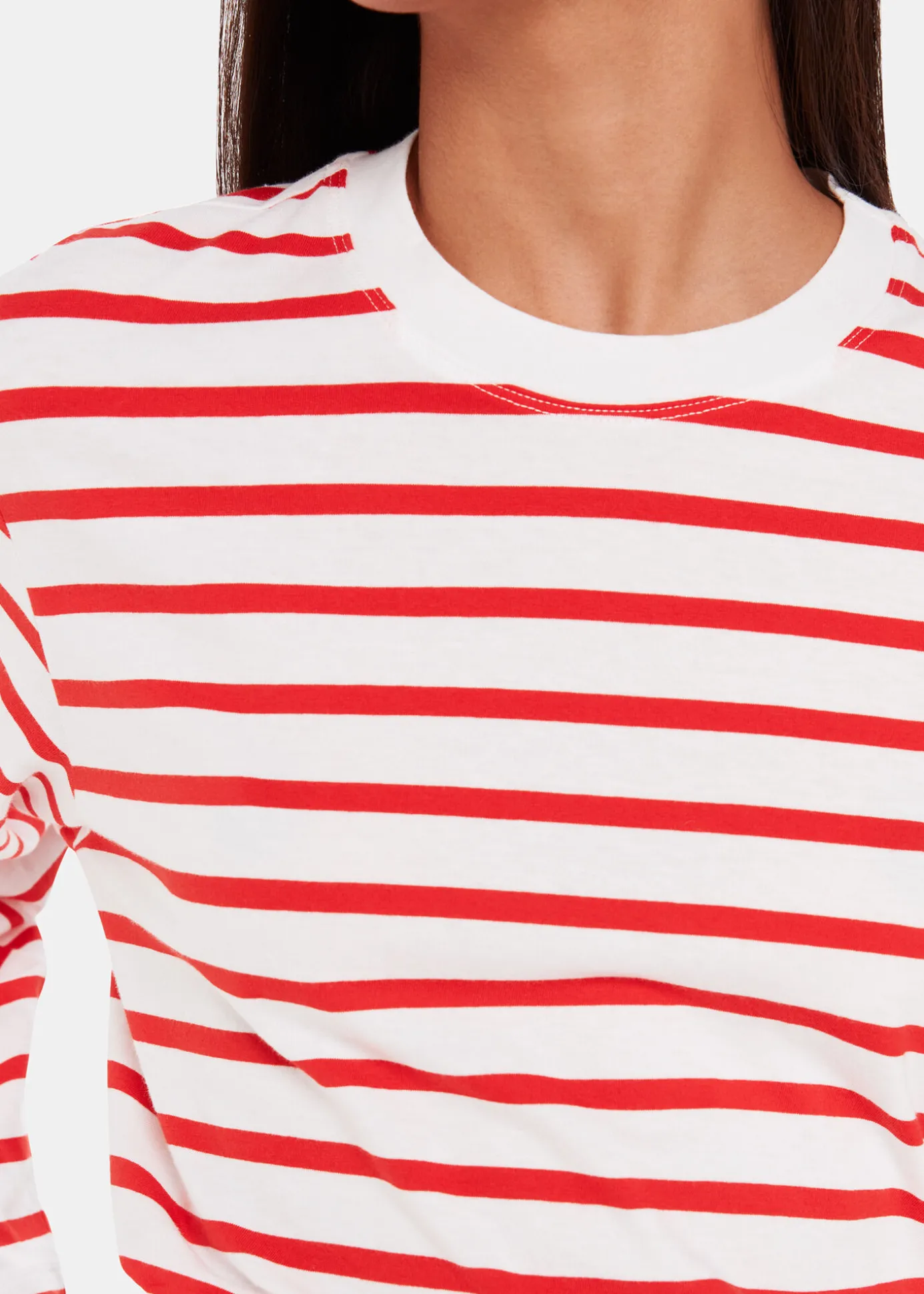 Red Stripe Cotton Top