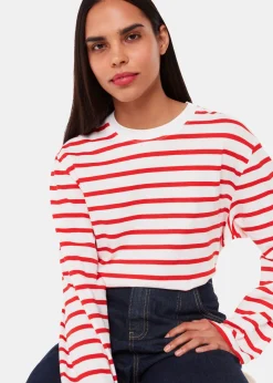Red Stripe Cotton Top