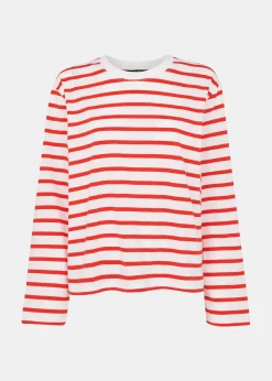 Red Stripe Cotton Top