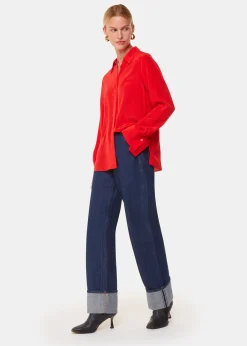 Red Ultimate Silk Shirt